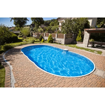 Ibiza oval 0,80 mm, Ibizakék; 3,20 x 5,25 x 1,20 m; perem P1/P3