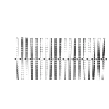 Túlfolyó rács egyenes Classic Single 145mm, Fehér