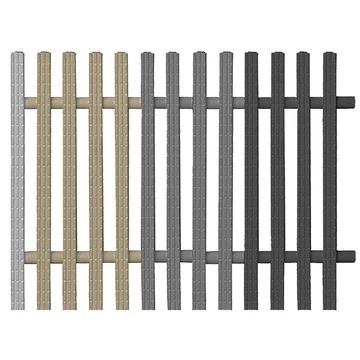 Túlfolyó rács egyenes Classic Double 245mm, Antracit
