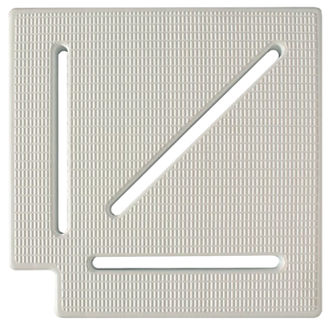 Túlfolyó sarok elem 90º 145mm, Fehér