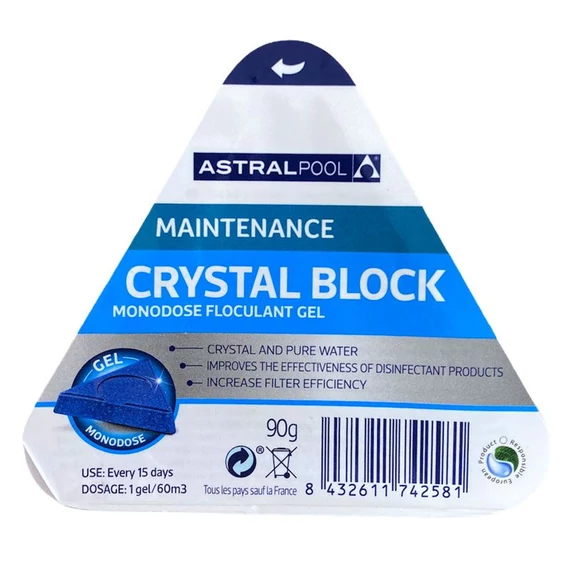 Astralpool Crystal Block pelyhesítő gél 90g