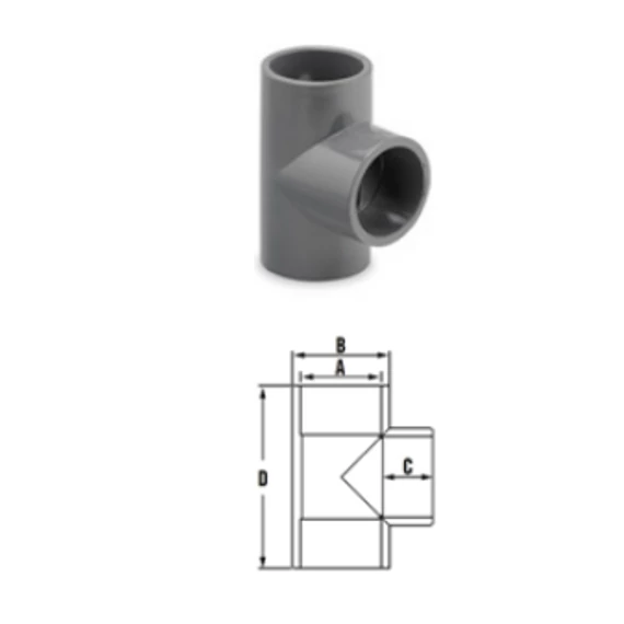 D50 PVC T idom 
